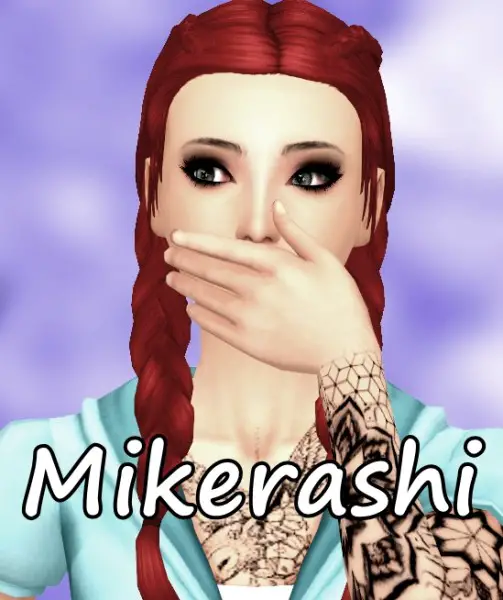Mikerashi: Waiting Hair for Sims 4