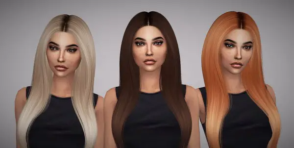 Sims 4 Hairs ~ Aveline Sims: Nightcrawler`s Naomi hair retextured