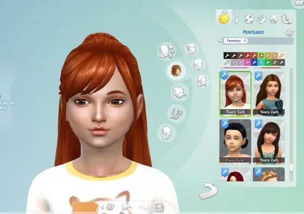 Mystufforigin: Natalie Hairstyle for Girls for Sims 4