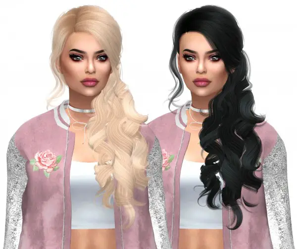 Kenzar Sims: WingsSims OS0408 Naturals hair recolor for Sims 4