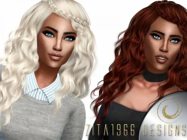 The Sims Resource: New Day Hair by ZitaRossouw for Sims 4