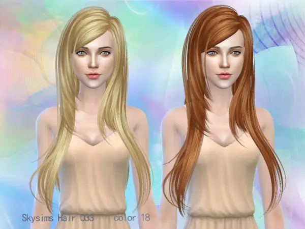 Butterflysims: Skysims 023 hair for Sims 4