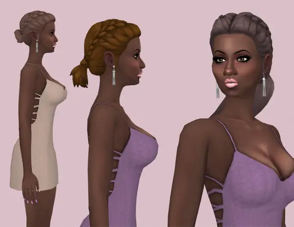 Sims Fun Stuff: Jacqueline and short pigtails hair recolors for Sims 4