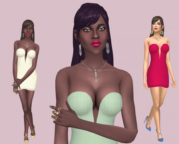 Sims Fun Stuff: Natalie and Rose hairs recolor for Sims 4