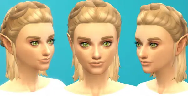 Simsworkshop: Breath of the Wild Inspired Hair by JayCrane for Sims 4