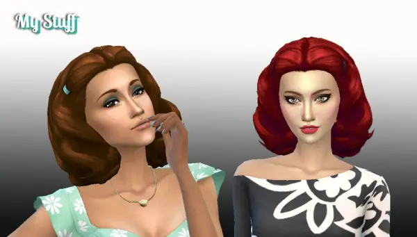 Mystufforigin: Lovely Curls Version 2 for Sims 4