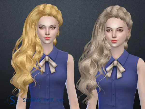 Butterflysims: Hair 296 by Skysims for Sims 4