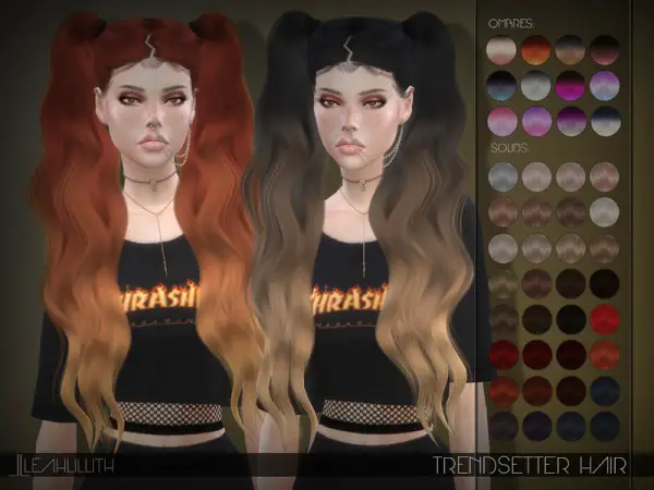 The Sims Resource: Trendsetter Hair by LeahLillith for Sims 4