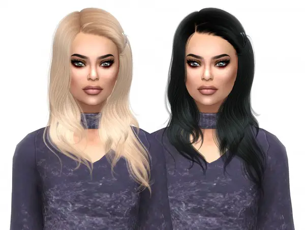 Kenzar Sims: WingsSims OS0427 Naturals hair recolor for Sims 4