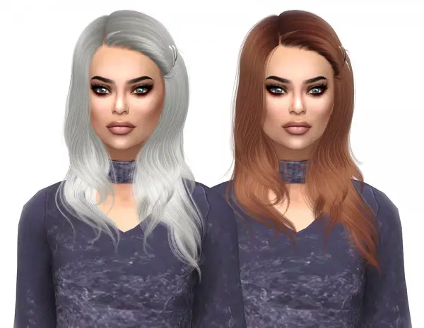 Kenzar Sims: WingsSims OS0427 Naturals hair recolor for Sims 4