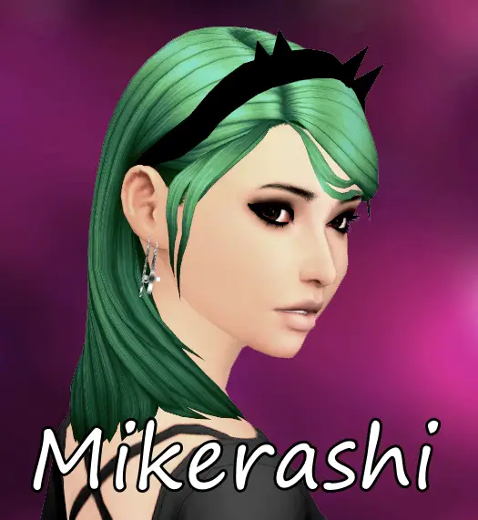 Mikerashi: Starry Hair for Sims 4