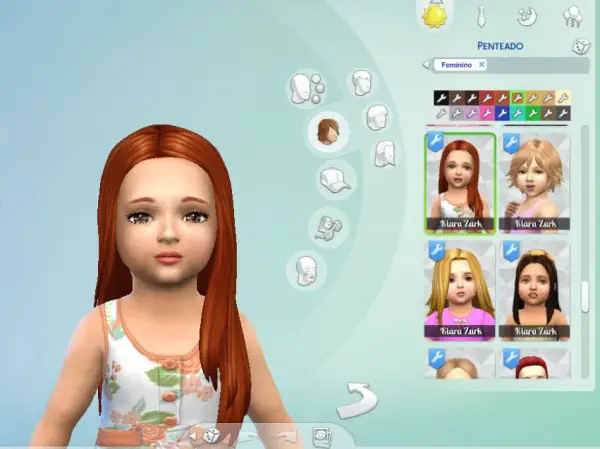 Mystufforigin: Glossy Hair for Toddlers for Sims 4