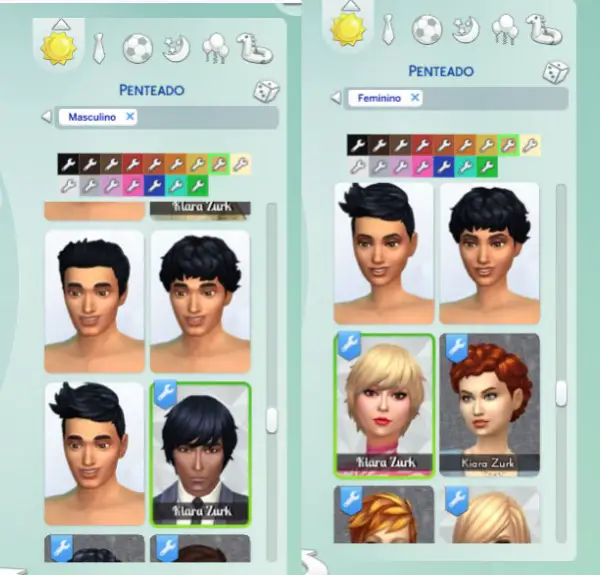 Mystufforigin: Medium Waves hair retextured for Sims 4