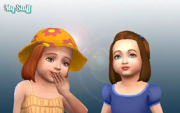 Mystufforigin: Charlotte Hair retextured for Sims 4