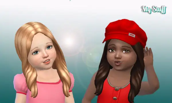 Mystufforigin: Oblivion Hair for Toddlers for Sims 4