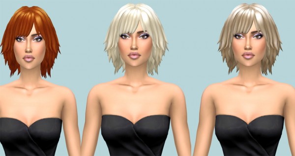 Sims Fun Stuff: Kiara Zurk hairs retextured for Sims 4