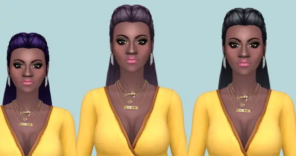 Sims Fun Stuff: Kiara Zurk hairs retextured for Sims 4