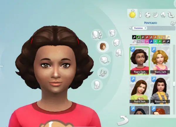 Mystufforigin: Lovely Curls hair retextured for Sims 4