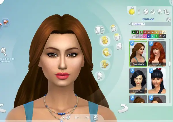 Mystufforigin: Catherine Hair retextured for Sims 4
