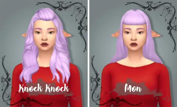 Miss Bunny Gummy: 1700 Follower’s gift   4 hairs recolored in 70 colors for Sims 4