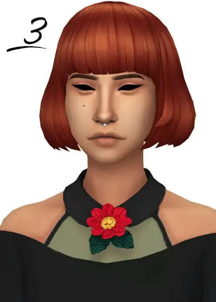 Tranquility Sims: Dine Out Hairs recolored in Naturals and Unnaturals colores for Sims 4