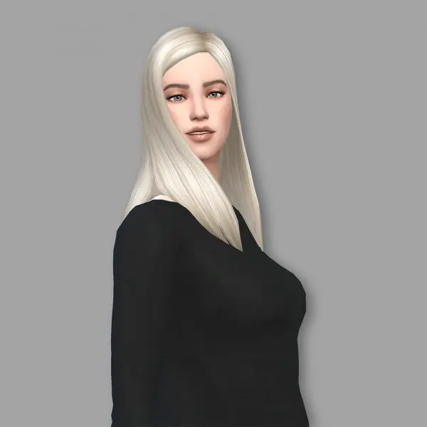 Deelitefulsimmer: Jisoo hair retextured for Sims 4