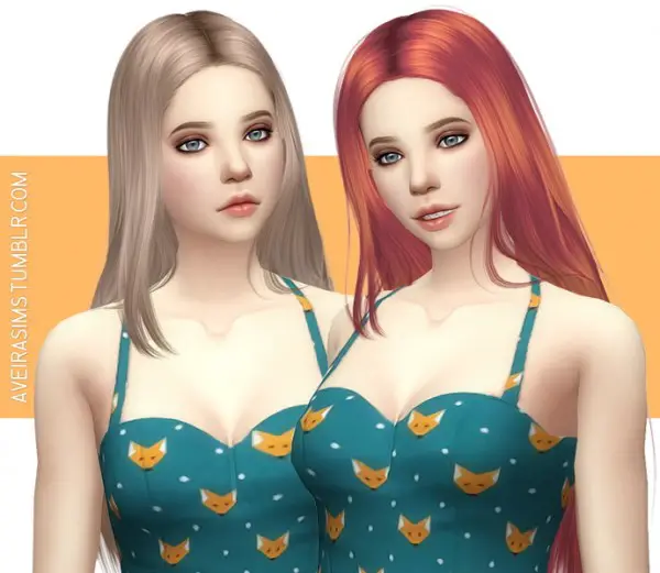 Aveira Sims 4: WingsSims   OS0226 Hair Retextured for Sims 4