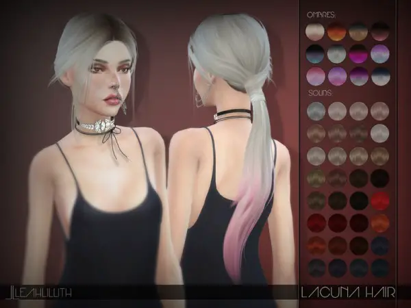 The Sims Resource: Lacuna Hair by LeahLillith for Sims 4