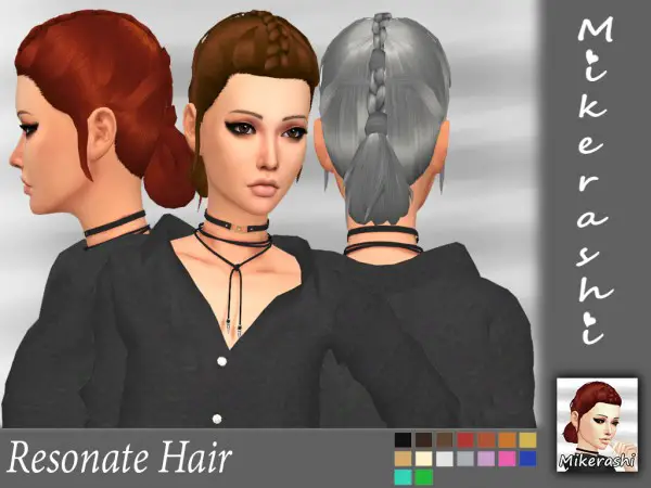Mikerashi: Resonate Hair for Sims 4
