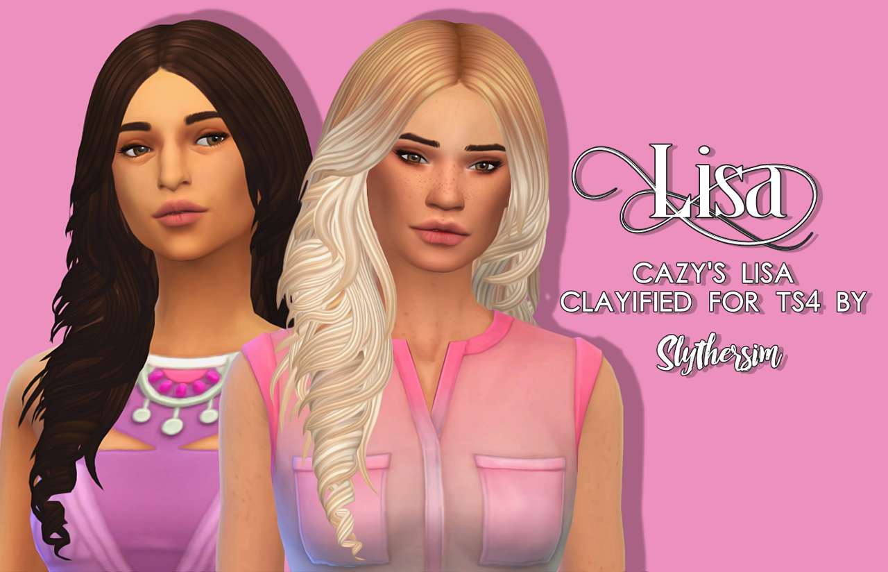 Slythersim: Cazy's Lisa Clayified f - Sims 4 Hairs