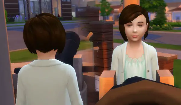 Mystufforigin: Innocence hair for Girls for Sims 4