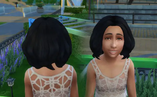 Mystufforigin: Confident hair curls for Girls for Sims 4