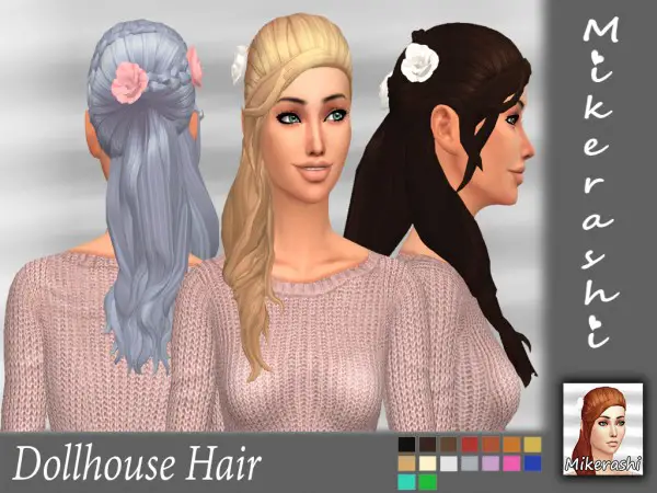 Mikerashi: Dollhouse Hair for Sims 4