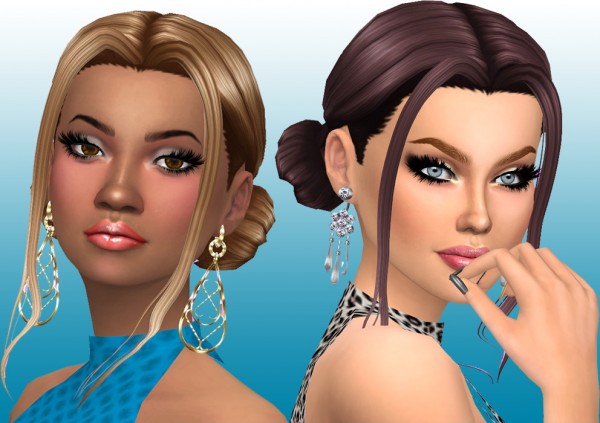 Sims Fun Stuff: Tom, Glory and Daya hairs retextured for Sims 4