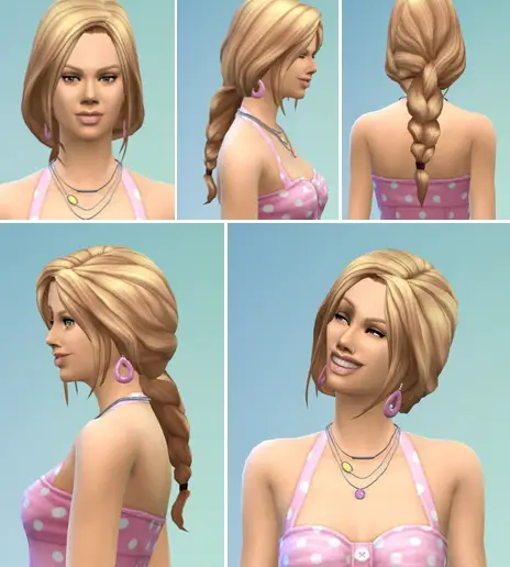 Birksches sims blog: Jana’s Braided Ponytail for Sims 4