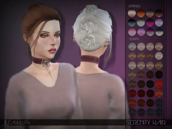 The Sims Resource: Serenity Hair by LeahLillith for Sims 4
