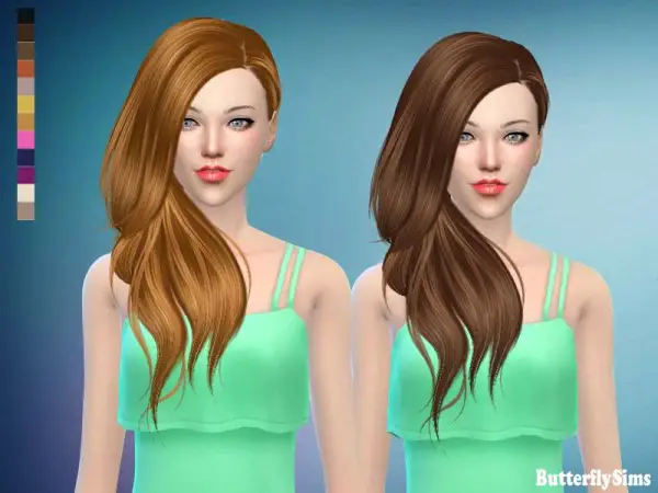 Butterflysims: Hair 188 No hat for Sims 4