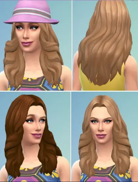 Birksches sims blog: Fancy Waves Hair for Sims 4
