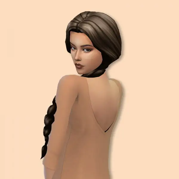 Deelitefulsimmer: Riya hair retextured for Sims 4