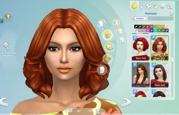Mystufforigin: Felicia hair retextured for Sims 4