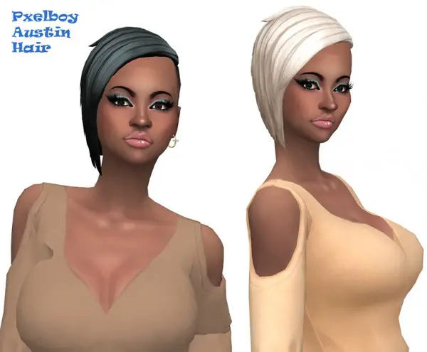 Sims Fun Stuff: Austin, Fitness Asymmetrical, Box Braids hair retextured for Sims 4