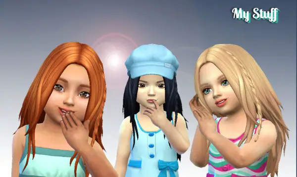 Mystufforigin: Germania hair for toddlers for Sims 4