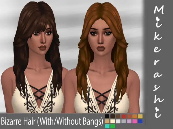 Mikerashi: Bizarre Hair - Sims 4 Hairs
