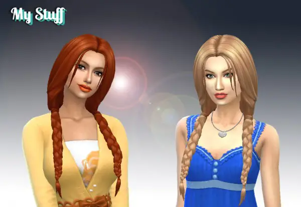 Mystufforigin: Maddison Hairstyle for Sims 4