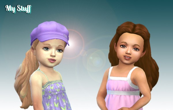 Mystufforigin: Dream Curls for Toddlers for Sims 4