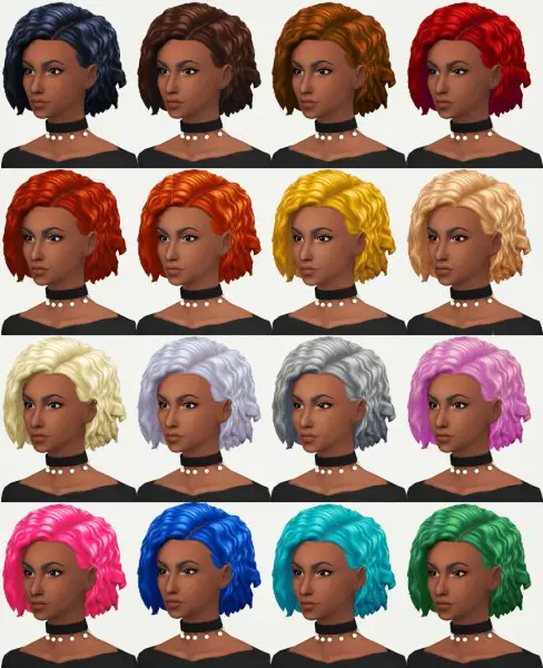 Kot Cat: Breona hair retextured for Sims 4