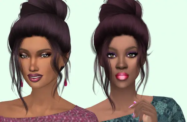 Sims Fun Stuff: Divine hair retextured for Sims 4