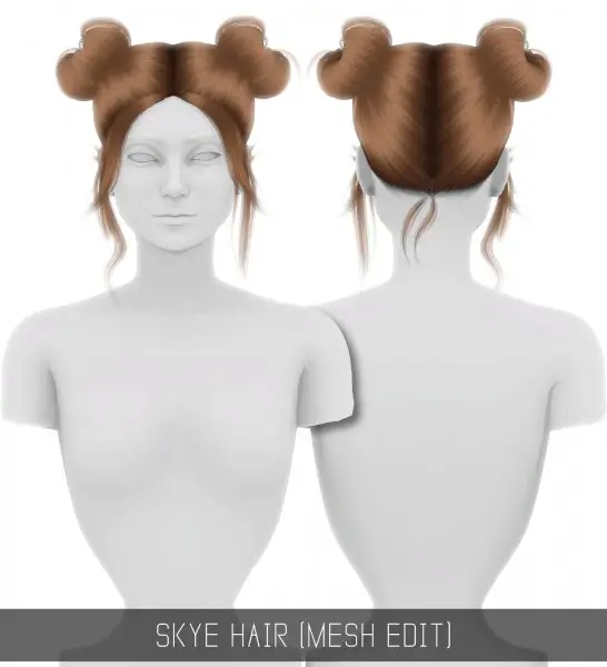 Simpliciaty: Skye hair retextured for Sims 4