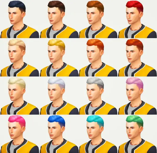 Kot Cat: James hair retextured for Sims 4
