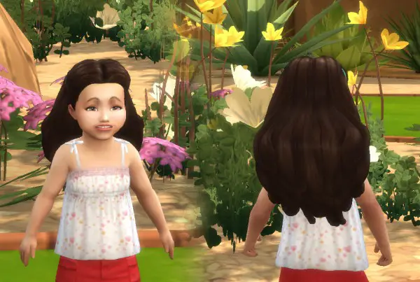 Mystufforigin: Dream Curls for Toddlers for Sims 4